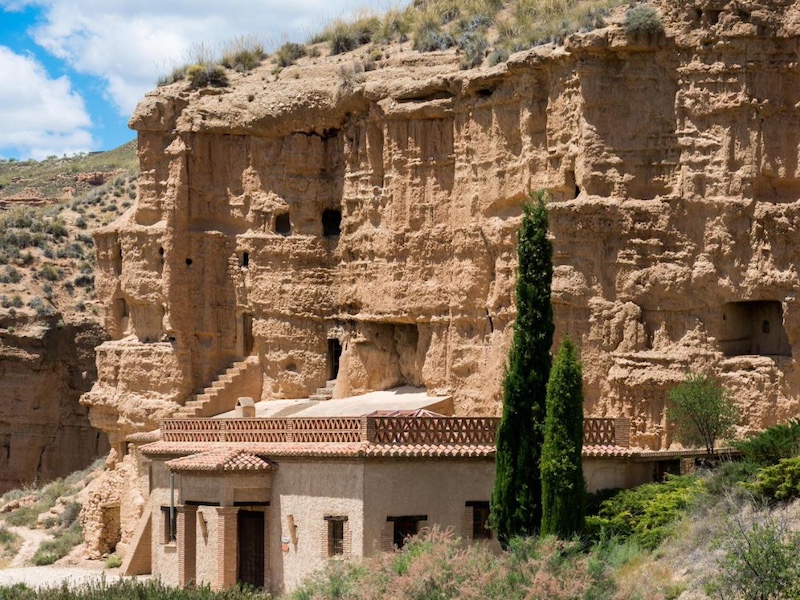 Cuevas Almagruz in het Geopark van Granada (Andalusië)