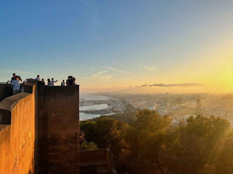 Uitzicht vanaf kasteel over de stad Malaga - Foto: Spanje voor Jou