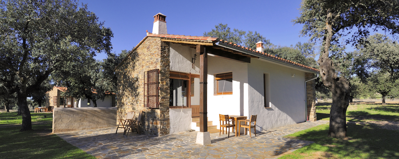 Luxe authentieke vakantiehuizen van Finca las Abubillas bij nationaalpark Monfragüe (Extremadura)