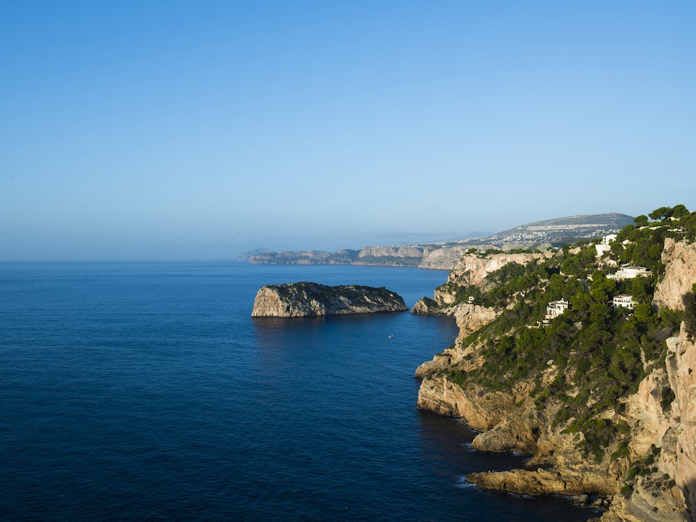 Uitzicht vanaf Cap de la Nau aan de Costa Blanca Noord