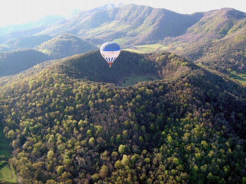 Vulkaangebied La Garrotxa in Catalonië in Noordoost Spanje (Foto: Turisme Garrotxa)