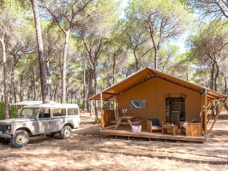 Camping Huttopia Parque de Doñana in Andalusië
