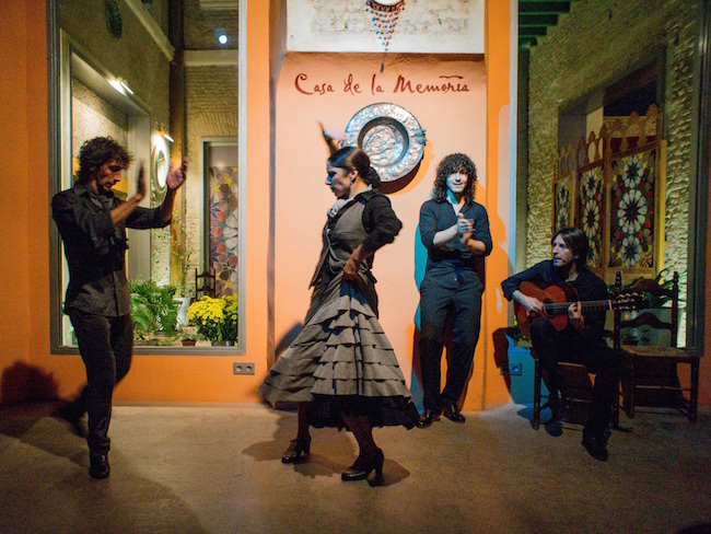 Een Flamenco optreden in Sevilla (Andalusië, Spanje)