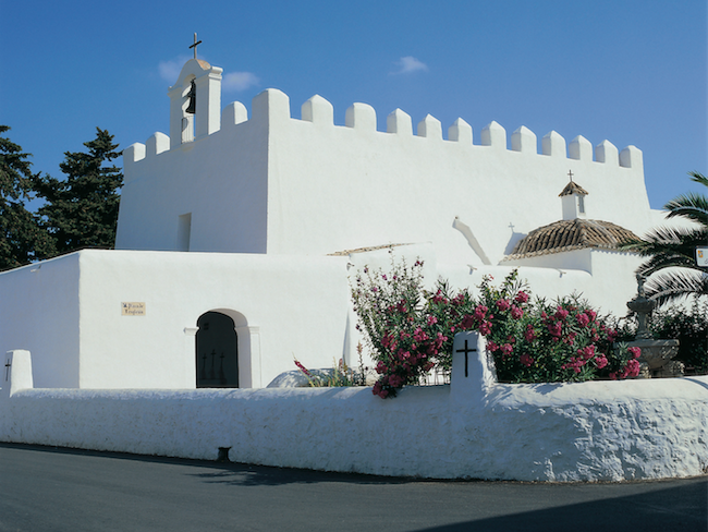 Kerk van San Jorge op Ibiza (Balearen)