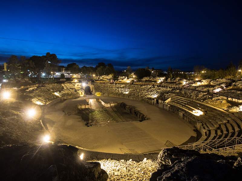 Het Romeinse Amfitheater in Mérida (Spanje)