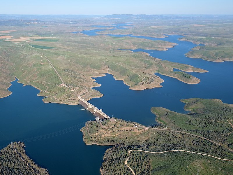 Het Serena stuwmeer in Extremadura - Foto: Kallerna