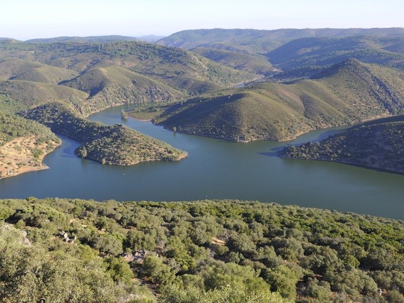 Tajo rivier in Nationaal Park Monfragüe - Foto: Gertjan de Zoete